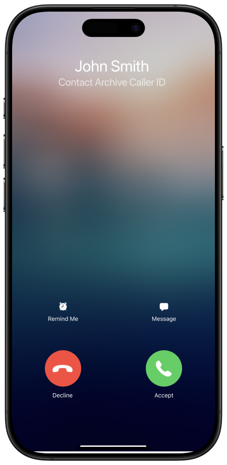 Caller ID Screenshot